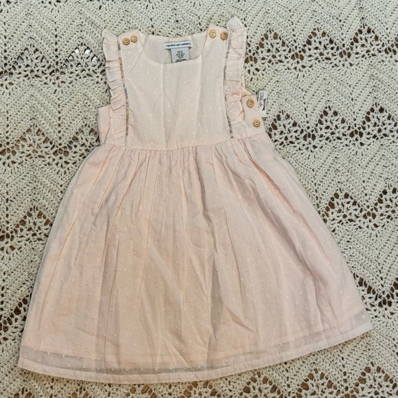 NWT Cupcakes & Cashmere 4T Pink And Floral Pleated Sleeveless Sundresses - Picture 2 of 8